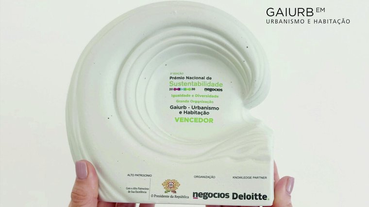 Gaiurb distinguida com Prémio de Sustentabilidade